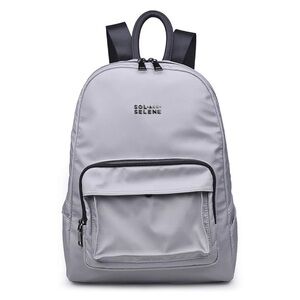 NWOT Sol and Selene Around Town Grey Nylon Backpack